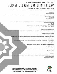 JURNALEKONOMI DAN BISNIS ISLAM VOL 10 (1) 2024