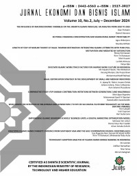 JURNALEKONOMI DAN BISNIS ISLAM VOL 10 (2) 2024